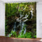 HABEAT 3D Wasserfall Vorhänge Abdunkelnde Tropisch Dschungel Kindervorhänge Vorhang mit ösen 2er Set Gardinen Blickdicht Verdunkelungs für Kinderzimmer Schlafzimmer Wohnzimmer B 110 X H 95 cm
