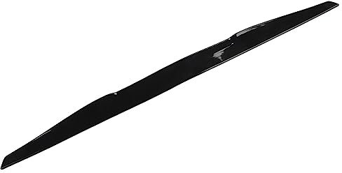 Asixxsix Heckspoiler, 99 cm Gummi-Kofferraumspoilerlippe Universal-Kofferraumspoiler Reduziert den Windwiderstand Einfach zu installierender Heckspoilerdeckel für Autos (Glänzend schwarz)