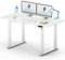 FLEXISPOT 4 Legs Dual Motors Electric Standing Desk 140 * 70cm Height Adjustable Sit Stand Home Office Workstation with Memory Smart Panel, Splice Board, White