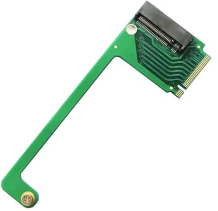 xiwai 90 Degree Angled PCI-E 4.0 NVME M-Key M.2 22x30mm to 22x80mm High Storage Extension SSD Converter Board Upgrade Expansion Adapter Compatible with 2230 to 2280 SSD Handheld ROG Ally Gaming