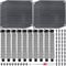 Xiatiaosann PCI Slot Fan Cover 120mm with Dust Filter Computer PC Fan Fine Dust Filter (120mm x 120mm + 20mm x 120mm PCI Slot, Black) with Necessary Screws, Magnetic Screwdriver