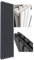 1800 High Anthracite & White Double Oval Tube Central Heating Radiators. Vertical Column Double Panel Heater (Anthracite 1800 x 420 Double)