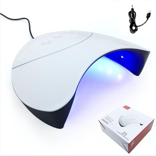 XiXiYang Led UV Nail Lamp for Gel Nail Polish Auto Sensor UV LED Nail Dryer Curing Lamps Professional for Quick and Efficient USB Plug Nail Drying with 3 Timer Setting for Glue Poly Builder Nail Gel