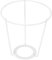 WOONEKY Iron Wire Lampshade Frame for DIY Pendant Light Portable Lamp Shade Ring Fitter for Table Wall Desk Lamps Easy to Use Construction