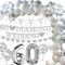 LaVenty 60. Diamantenes Hochzeitsjubiläum Jahrestag Party Ballons Banner 60. Diamant Hochzeitstag Dekoration Cheers To 60s Jubiläumsdekoration