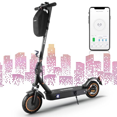 E Scooter mit Straßenzulassung,Elektroscooter Elektroroller Erwachsene,E Roller Offroad,(40 Km Reichweite,36V10Ah,120 KG Tragkraft,10 Zoll Reifen,Duales Bremssystem)-E9MAX