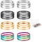 8pcs Jump Ring Opening and Closing Ring Tools, Jump Ring Opener Tool Stainless Steel Jump Ring Split Opener Circle Jump Ring Opener Finger Tool for Craft Projects Making Jewelry Makers Supplies