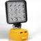 ZDOZITZ LED Work Light for Dewalt 20V Li-ion Battery - 18W 5400LM With Dual USB Charging Port (Tool Only)