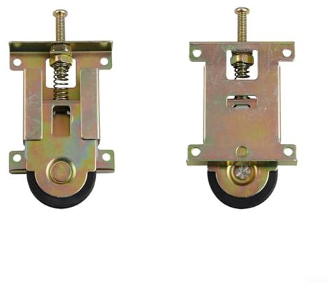 Feegow Sliding Wardrobe Door Parts - Cabinets Wheels Runners Guides, Sliding Door Hardware Kit For Cabinets, Cabinets Cam Roller And Mounted Wheels(2pcs)