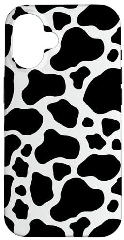 Schutzhülle, lustige schwarz-weiße Kuh-Handyhülle – Kuh-Print Handy Hülle für iPhone 16