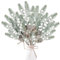 6 Stück Künstliche Beerenstängel Schnee Gefrostet Künstliche Tannenzweige Stechpalmenbeeren Tischdeko Weihnachten Adventskranz Tannenzapfen Deko Kränze GesteckeHerbstparty Blumenarrangement (Weiß)