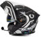 VVPEC Bluetooth Motorradhelm Klapphelm Motorrad Mit Gesichtsschutz und Schwarze GläserECE Zertifiziert Modularer Helm Abnehmbares Futter mit Eingebautem Mikrofon für Automatische Reaktion(1,4XL=67-68C