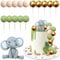 Elefant Tortendeko Geburtstag, 16 Stück Kuchendeko Tiere Tortendeko Tiere, Tortendeko Kugeln, Tortendeko Waldtiere Kuchen Deko Dschungel Kuchen Topper Elefant Cake Topper für Babyparty Geburtstag