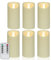Abrief 6 Stück LED Kerzen,mit Fernbedienung Timer Funktion LED-Stumpenkerzen,Flammenlose Kerzen mit 10-Tasten-Fernbedienung und Zyklus 24 Stunden Timer