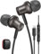 iMangoo for Apple Headphones Magnetic HiFi Stereo Bass Wired Earbuds Earphones Compatible with Lightning Connector Microphone Volume Control for iPhone 14 Plus 13 Pro Max 12 Mini 11 10 XS XR Gunmetal