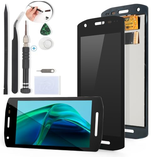 YWLRONG Zebra TC21 Bildschirm Ersatz für Zebra TC21, TC210K, TC26 Display Touchscreen Digitizer für PDA-Hand-Barcode-Scanne Montage Ersatz mit Werkzeugen (mit Kamera-Ausschnitt)