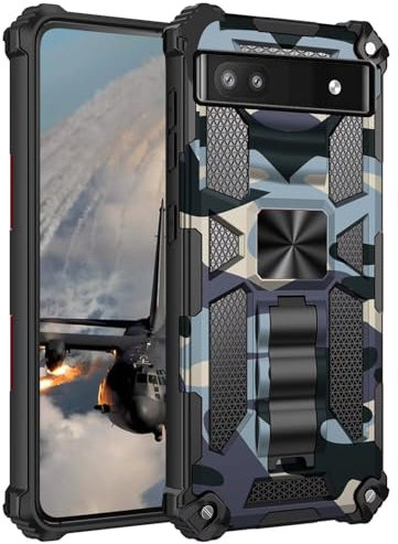 xinyunew Compatibile con Cover Google Pixel 8 Smartphone,Compatibile con Google Pixel 8 Cover Grado Militare Protezione Full Body : Case Antiurto 3 Strati (Blu Navy)