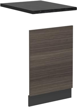 Vicco Frontal para lavavajillas R-Line, Gris Noble, 45 cm, ET Antracita