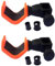 Generico Pescasubito Supporto Reggicanna da Pesca, Set 2 Pezzi, Arancione e Nero, Accessorio per Paniere e Panchetto