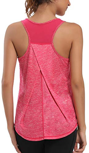 Dawnrole Damen Sport Tank Top Ärmelloses Leichte Fitness Top Yoga Oberteile