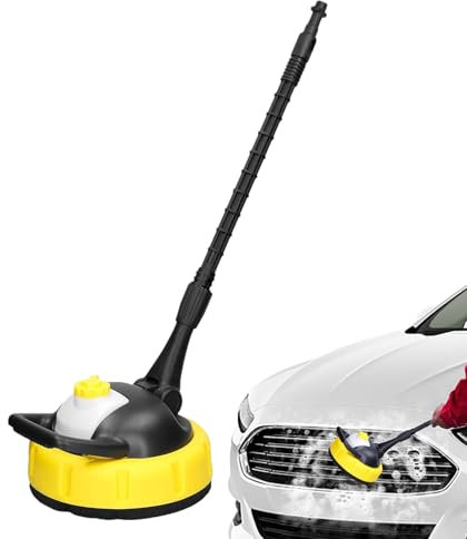 Pulitore per superfici Kärcher serie K K-1 K2 K3 K4 K5 K6 K7, pulitore per idropulitrici ad alta pressione, spazzola rotante con manico lungo | Spazzola rotante flessibile