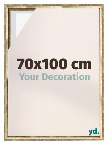 yd. Schattenfugenrahmen 70x100 Gold Antik - Rahmen für Leinwand - MDF Lyon | Schattenfugenrahmen für Leinwände, Geeignet für Leinwände bis 2 cm Dicke, Ohne Rückwand und Glas, Made in Holland