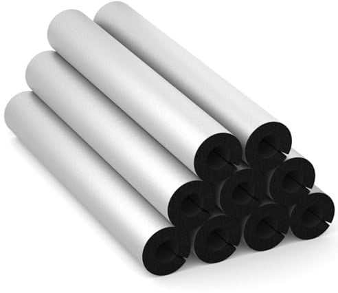 Rohrisolierung Geschlitzt Rohrabdeckung Wickelrolle Stangenrohr für Rohrisolierung Endlos Kautschuk Außenbreich Geeigent ID 20-60.0 mm Dicke 10.0 mm Lange 90.0 cm(48.0 mm=1-7/8)