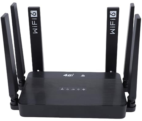 Generic Routeur WiFi 4G LTE, 6 Modes de connectivité Double pour Le Travail à Distance, Routeur Internet sans Fil Portable (Prise UE)
