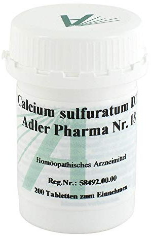 BIOCHEMIE Adler 18 Calcium sulfuratum D 12 Tabl. 200 St