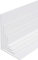 BawiTec Kunststoff Winkelprofil,Schenkel 100x60 mm,Länge 200cm,Farbe weiß,Kunststoffwinkel,Fensterleiste,Profil Winkel,Bauprofil,Fensterwinkel,Eckprofil,Breite 60mm 100mm
