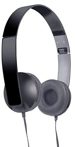 Soundlab Slim Profile Folding Stereo Headphones Black