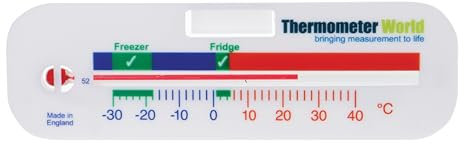 Fridge Freezer Thermometer Can be used in Fridge or Freezer - Ideal Temperature to Monitor Chilled and Frozen Food Storage Refrigerator