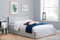 Birlea Berlin Fabric Ottoman Bed, Steel Crushed Velvet, Twin