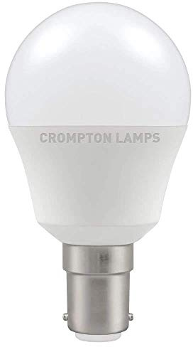 Crompton LED 45mm Round Thermal Plastic 5.5W B15d Very Warm White Opal