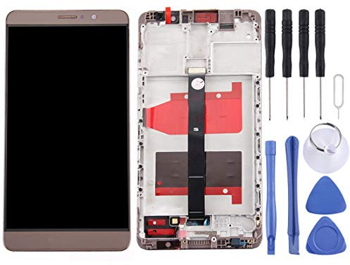 Pantalla LCD for Huawei Mate 9 Pantalla LCD y Conjunto Completo de digitalizador con Marco (Negro) (Color : Mocha Gold)