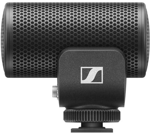 Sennheiser Microfono direzionale professionale MKE 200 con connettori TRS e TRRS da 3,5 mm per DSLR, mirrorless e mobile
