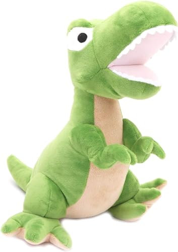 Cute Dinosaur Doorstop | Novelty Decorative Fabric Animal Door Stop | T-Rex Door Stopper - Green