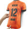 Elbeffekt Trikotlampe für Niederlande Fans aus Holz - personalisierbares Geschenk - schenke Dein individuellen Niederlande Fanartikel aus Echtholz