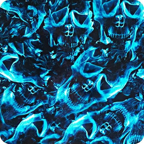 Wassertransferdruck Folie Set HYDRA Water Transfer Printing Film Hydrographic Film Folie Hydro Dipping Film Flammund Schädel Maßen: Breite: 100cm. Länge: 800cm (HLC-068)