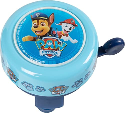 TataWay - Paw Patrol Fahrradklingel | Einfach am Lenker zu befestigen | Mit Paw Patrol-Grafik | Inkl. Schrauben, Hellblau, Einheitsgröße, Metall