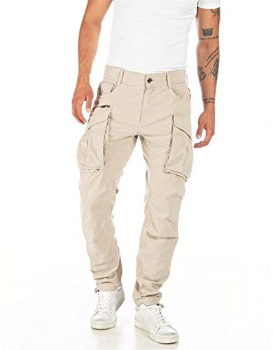 Replay Herren Cargo-Hose Joe Comfort-Fit aus Komfort Baumwolle, Desert 015 (Beige), 32W / 34L