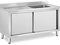 Royal Catering RC-IKS06 Spülenschrank 1 Becken Edelstahl 500 x 400 x 240 mm Spülenunterschrank Spülschrank