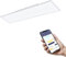 EGLO connect.z Smart-Home LED Panel Salobrena-Z, L x B 120 x 30 cm, ZigBee, App und Sprachsteuerung Alexa, Lichtfarbe einstellbar (warmweiß-kaltweiß), dimmbar, Alu Deckenlampe weiß