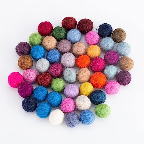 ToBeIT Pompons, Bunte Bommeln bälle Flauschigen Plüsch Bälle Pom Pom Set zum Basteln DIY Kreative Handwerk (B-2.0cm)