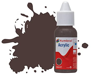 Humbrol Acrylic Paint No 173 Track Matt dropper bottle, 14ml