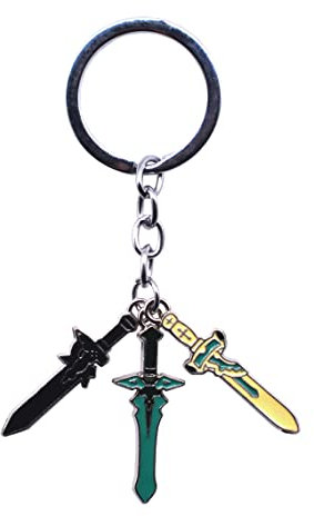 Amasukami Anime Schlüsselanhänger: Lambent Light, Dark Repulsor, Elucidator - 3 Stück, Mehrfarbig, Unisex, Anime Fans