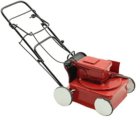 F Fityle Tondeuse à Gazon Miniature Portative de Maison de Poupée, Tondeuse Moderne de Jouets éducatifs pour Cour Interactive de Jouets