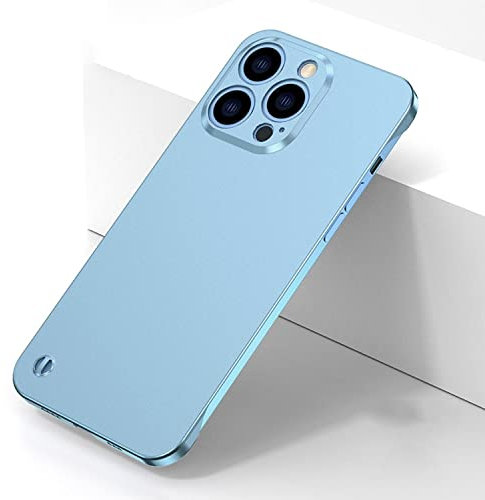 König Design Schutz Handy Hülle kompatibel mit Apple iPhone 12 Pro Max Case Cover Tasche Etuis Bumper Hellblau