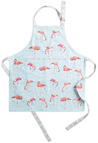 Maison d'Hermine Schürze, 100% Baumwolle (70 cm x 85 cm) | Verstellbarer Nackenriemen, Clothapron mit Mitteltasche und langen Bändern für Damen, Herren