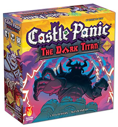Fireside Games The Dark Titan ⎸Castle Panic Expansion ⎸Cooperative Board Game for Adults and Family ⎸Ages 8+ ⎸for 1 to 6 Players